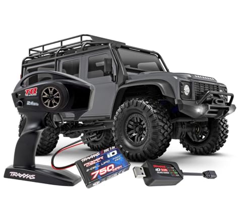 TRAXXAS TRX-4M Silber 1/18 4x4 LD Land Rover Defender Scale Crawler inkl. Akku Lader 4WD RTR