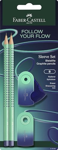 Faber-Castell - Schreibset Flow Edition Buzzing Blue 4-teilig