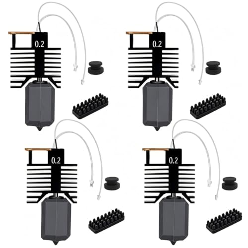 4PCS U1 Hotend 0.2mm Düse aus gehärtetem Stahl Compatible with Snapmaker U1