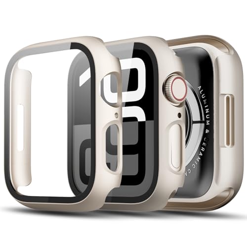 TGKML Hülle mit Displayschutzfolie für Apple Watch Series 9/8/7 41mm