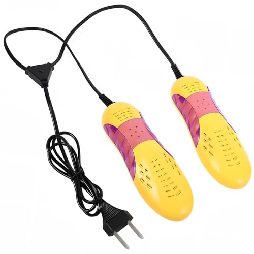 iwobi Tragbarer Schuhtrockner，Elektrischer Stiefeltrockner, Schuhwärmer Schuhe Trockner Heizung für Wanderschuhe oder auch Skischuhe, Skischuhe, Warme Schuhe, Laufschuhe Orange