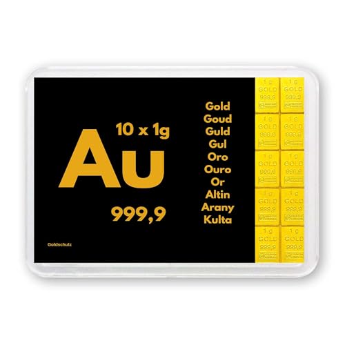 Goldschulz Edelmetalle 10g 10 g 10 Gramm Goldbarren in Motivbox - AU - mit Zertifikat