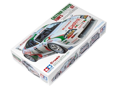Tamiya 24163 1:24 Castrol Toyota Tom´s Supra GT, Modellbausatz,Plastikbausatz, Bausatz zum Zusammenbauen, detaillierte Nachbildung, Rot/Ausflug, einfarbig (Getaway Solids)