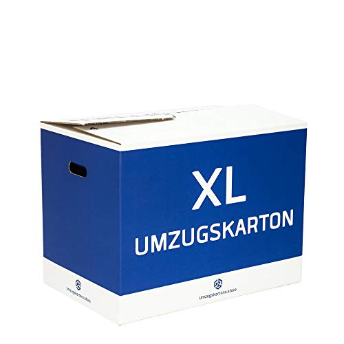 XL Umzugskartons Professionell - 10 Stck. - 96 Liter - Entfaltet sich Automatisch - Selbstschließend - Doppel Wellpappe - Extra fester