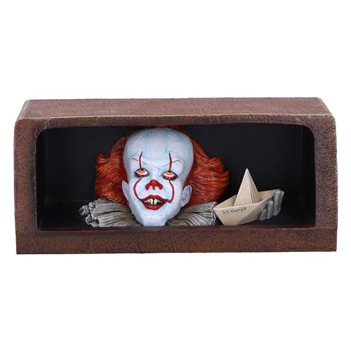 Nemesis Now IT Pennywise Drain Leuchtfigur, 20 cm, Kunstharz, offizielles Produkt von IT The Clown, Pennywise Clown Light, IT-Filmraumdekoration, gegossen aus feinstem Harz, fachmännisch handbemalt