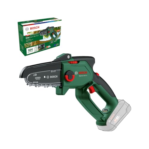 Bosch kompakte Mini Kettensäge EasyChain 18V-15-7 (Zum Schneiden von Holz; 18 Volt System; Kettengeschwindigkeit: 6,95 m/s; ohne Akku)