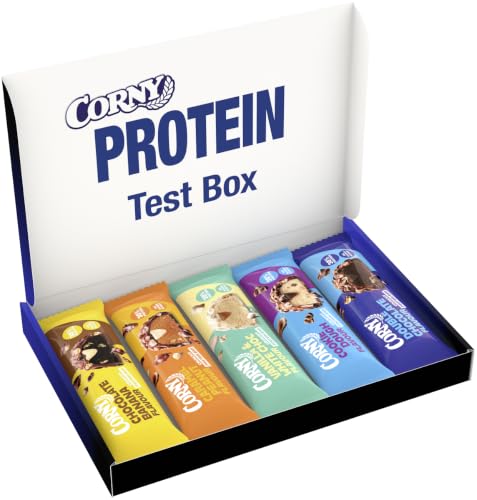 Proteinriegel Corny Protein Crunchy Mix | 30% Protein | Testbox | 5 x 45 g