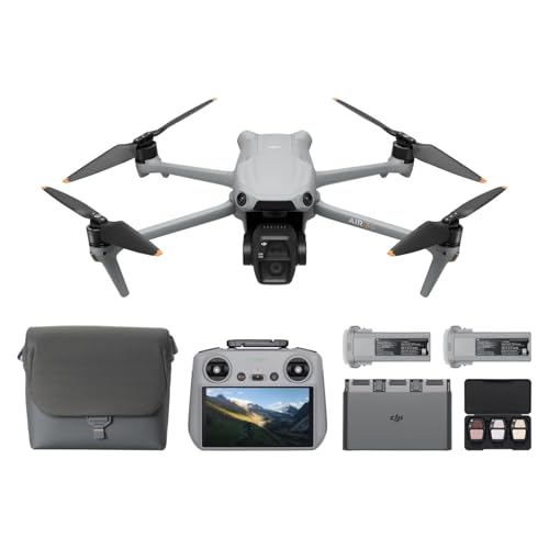 DJI Air 3S Fly More Combo (RC 2 Fernsteuerung mit Bildschirm), Drohne mit 1