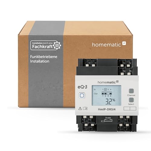 Homematic IP Smart Home Funk-Schaltaktor für Hutschienenmontage HmIP-DRSI4, 4-fach
