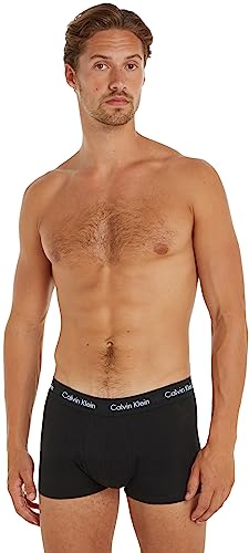 Calvin Klein Herren 5er Pack Boxershorts Low Rise Trunks Unterwäsche, Schwarz (Black W Black Wb), M