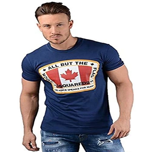 Dsquared Short Sleeve T Shirt Navy Navy XXL