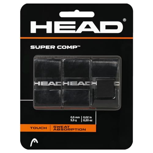 HEAD Unisex-Erwachsene Supercomp Griffband, Black, Einheitsgröße