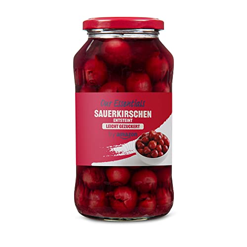 By Amazon Sauerkirschen, entsteint und leicht gezuckert, Obst, 680g (1er-Pack)