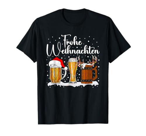 Weihnachtsoutfit Herren Weihnachten Bier Geschenke Männer T-Shirt