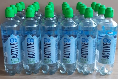 Active O2 Apfel Kiwi Erfrischungsgetränk, 24 Flaschen à 0,75 L, inkl. Einwegpfand