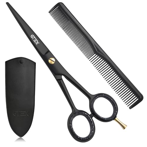 GTEX Friseurschere, Professionelle Haarschneideschere 6,5 Zoll Prämie Schere Haare Schneiden mit Extra Scharfen und Präzisen Schnitten Haarschere für Männer, Frauen und Erwachsene - Hair Scissors