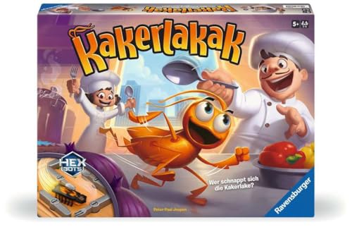 Ravensburger 20800 - Kakerlakak - Aktionsspiel mit elektronischer Kakerlake, Kinderspiele ab 5 Jahren, für 2-4 Personen, Familienspiele - Geburtstagsgeschenke