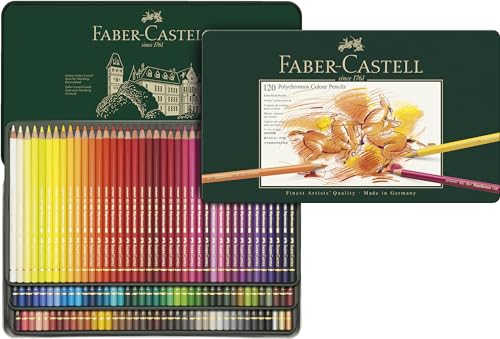 Faber-Castell 110011 - Künstlerfarbstifte Polychromos, 120er Metalletui