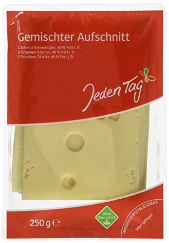 Jeden Tag gemischter Käse-Aufschnitt, 250g