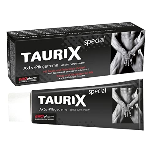 JOYDIVISION Orginal EROpharm TauriX Special Penis- und Hodensalbe mit Taurin, 40 ml Aktivierende Pflege-Creme Für gesteigerte Performance im Intimbereich