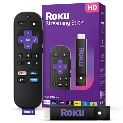Roku® Streaming Stick™ 2025 - HD-HD-Streaming-Gerät für TV mit Sprachfernbedienung - Kostenlos und Live-TV