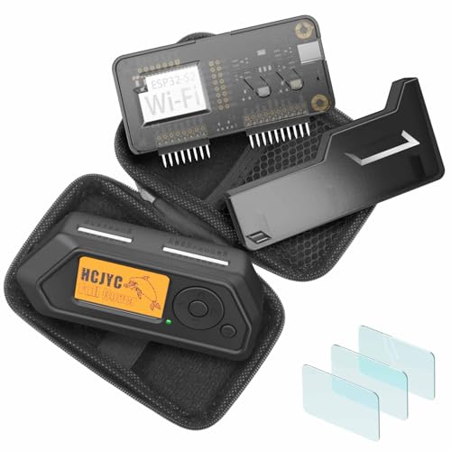 4 in 1 Protective Case Set for Flipper Zero Device and Wi-Fi Dev Board V1 ESP32-S2, Accessories for Flipper Zero WiFi Dev Board - Black