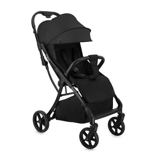 MoMi PAOLA Kinderwagen Zusammenklappbar - Reisebuggy bis 22kg ab 6 Monaten - Kinder Buggy mit Liegefunktion und Automatischer Faltung - 5-Punkt-Sicherheitsgurt - Alle Räder mit Stoßdämpfung