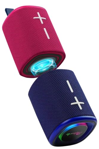 2-in-1 Split-Magnet-Bluetooth-Lautsprecher, Farbblockierung, wasserdicht, doppelt teilbar, kabellos, tragbar, starker Stereo-Sound, 20 W, Bluetooth V5.3, 24 Stunden Wiedergabezeit