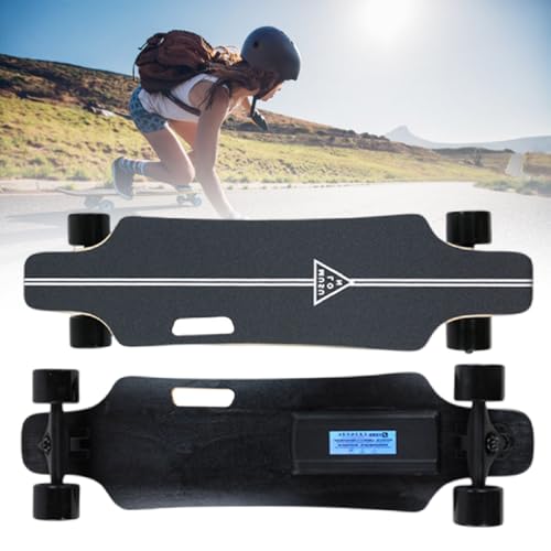 XEEAOFE 350W Elektrisches Skateboard mit Fernbedienung, 20/25 km/h Höchstgeschwindigkeit & 8/15 km Reichweite, Elektrisches Longboard für Erwachsene mit Vier Verstellbaren Geschwindigkeiten 15kM