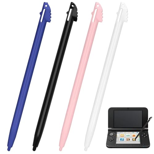 4 Stück Stift für 3DS XL, Nintendo 3ds XL Touchscreen Stylus Pen, Eingabestift Stifte für 3DSXL Pen Tip Spielkonsole Stylus Kunststoff Spielkonsole Zubehör (4 Farben)