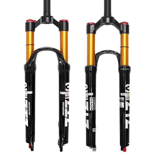 ZTZ MTB Magnesium-Legierung Luftfedergabel, Mountainbike Frontgabel, 25 cm Einbauhöhe (Manual Locking, 26)