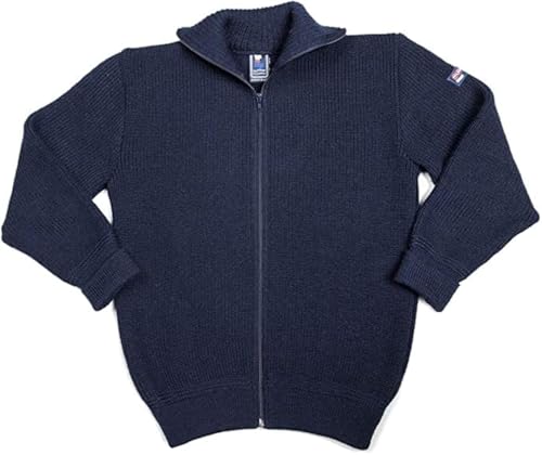 Leuchtfeuer Strikwaren Troyer-Jacke Admiral Marine Strickjacke Made in Germany (50)