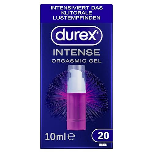 Durex Intense Orgasmic Gel – Stimulierendes Gel für gesteigerte klitorale Empfindsamkeit – Wärmende, kühlende und prickelnde Effekte – 10 ml (1 x 10 ml)