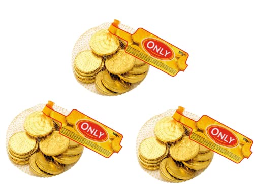 Only Schokoladenmünzen Goldmünzen Piratenschatz Münzen Geld Schokolade 3x100g