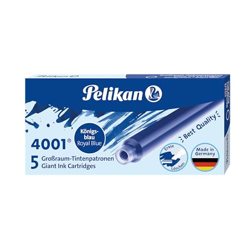 Pelikan Großraum-Tintenpatrone 4001 Tinte Königsblau, 5 Stück