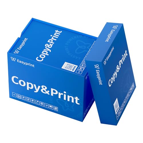 Easyprint Druckerpapier Kopierpapier 500-150000 Blatt A4 Premium Hochweiß CIE 160 Testsieger PEFC Umweltzertifikat (2.500 Blatt)