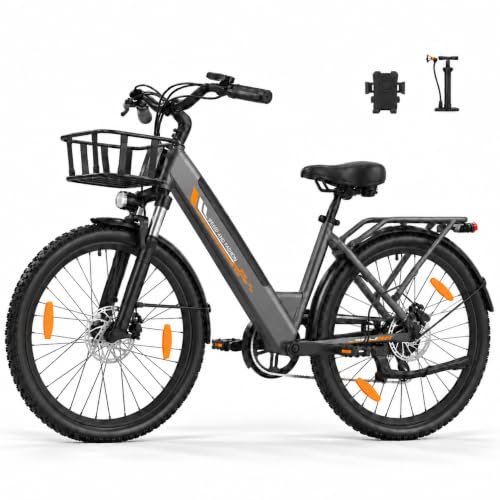 Runetic E Bike 26 Zoll, Citybike für Damen und Herren, 250 W