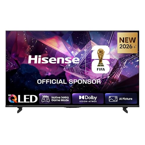 Hisense 55E7DS PRO Fernseher 55 Zoll, 4K UHD QLED, Smart TV, Hi-Concerto, 144Hz Game Mode, Hi-QLED Colour, Dolby Vision.Atmos, Filmmaker Mode, Dolby Audio, DTS Virtual: X, FreeSync Premium [2026]