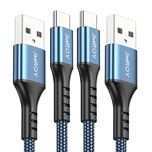 USB C Kabel [1M+2M 2-Pack] 3.1A Schnellladekabel USB auf USB C Ladekabel für Samsung Galaxy A51 A50 A41 A40 A71 A21s A20 A20e S8 S9 S10 S20 fe,Note 10 9 8,Huawei P40 P30 P20 P10 P9