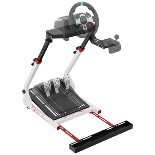 VELPAX Lenkradständer, verstellbarer & faltbarer Simulatorständer,Pedalsimulator nicht enthalten-für Logitech G29 G27 G920 G923, Thrustmaster T300RS T300GT T248 TS-PC TSXW Gaming Cockpit