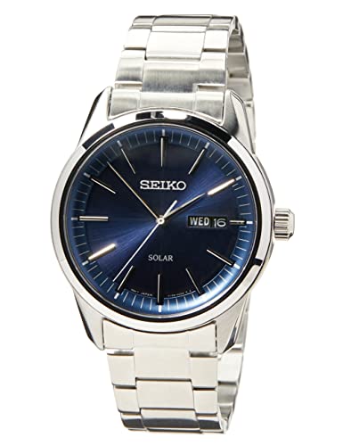 Seiko Solar Herren-Uhr Edelstahl mit Metallband SNE525P1