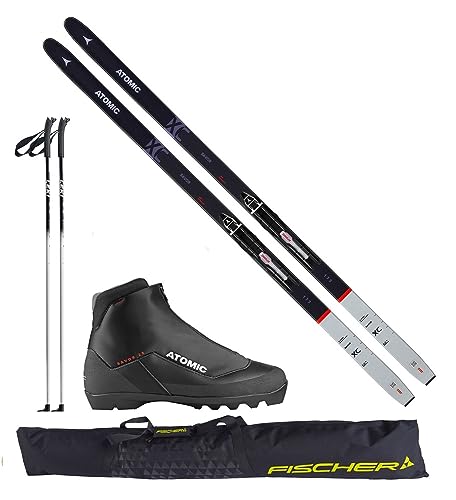 Atomic Langlaufski-Set Savor XC in 183cm + Bindung + Schuhe + Stöcke + Skisack