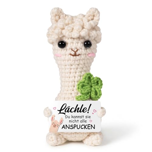 Encoink Lustige Geschenk Freundin – Handgehäkeltes Alpaka | Weihnachtsgeschenke für frauen, Beste Freundin und Kolleginnen, Anti Stress Geschenke für Schwester und Kind zum Geburtstag