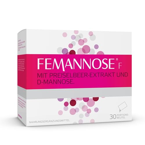 FEMANNOSE F | 30 x Trinkgranulat mit 2.000 mg D-Mannose und Preiselbeer-Extrakt für die Blase (1 x 30 Femannose F)