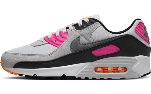 Nike Herren AIR MAX 90 Sneaker, Pure Platinum/Cool Grey-Alchemy Pink, 42.5 EU