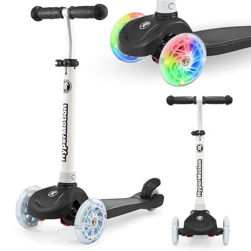 HyperMotion TRINGO Kinderroller 3-in-1 mit LED-Rädern - Dreirad Kinder Scooter, Verstellbarer Lenker 55-70 cm, Belastbar bis 50 kg - für Mädchen, Jungen 3-8 Jahre