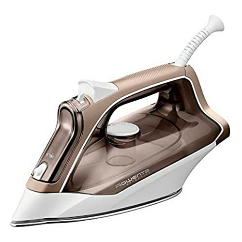 Rowenta Effective+ Dampfbügeleisen, 2400 Watt, Dampfstoß: 120 g/Min., Dauerdampfmenge: 40 g/Min., Antikalk-System, exzellente Dampfverteilung, kratzfeste Bügelsohle, kupfer/weiß, DX1635