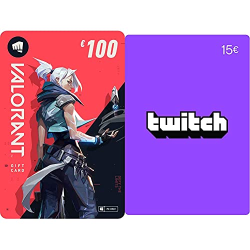 VALORANT €100 Guthaben (Digital Code) + Twitch €15 Guthaben (Digital Code)