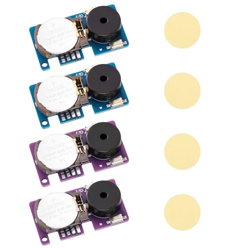 4stk Grillen Geräuschmacher Prank, Lustige Streich-Gadgets Geräuschmacher-Streich mit 16 Geräuschen Kleines Piep-Streichgerät für Die Party Zu Hause in Der Schule (Lila & Blau)