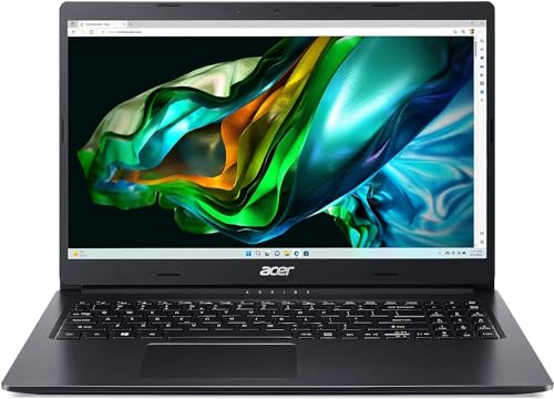 Acer Aspire 3 (A315-23-R19K) Laptop | 15, 6 FHD Display | AMD Athlon Silver 3050U | 8 GB RAM | 128 GB SSD | Radeon Graphics | Windows 11 | QWERTZ Tastatur | schwarz